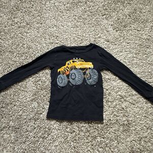Carter’s Just One You Boys 5T Black Monster Truck Long Sleeve Pajama Top